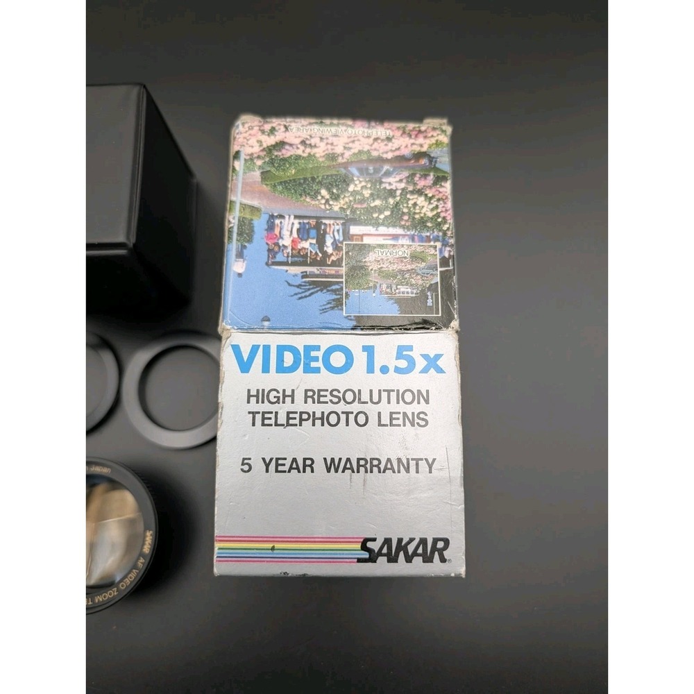 Sakar Video Telephoto 1.5X Hi-Resolution Lens With Case & Covers - Picture 2 of 6